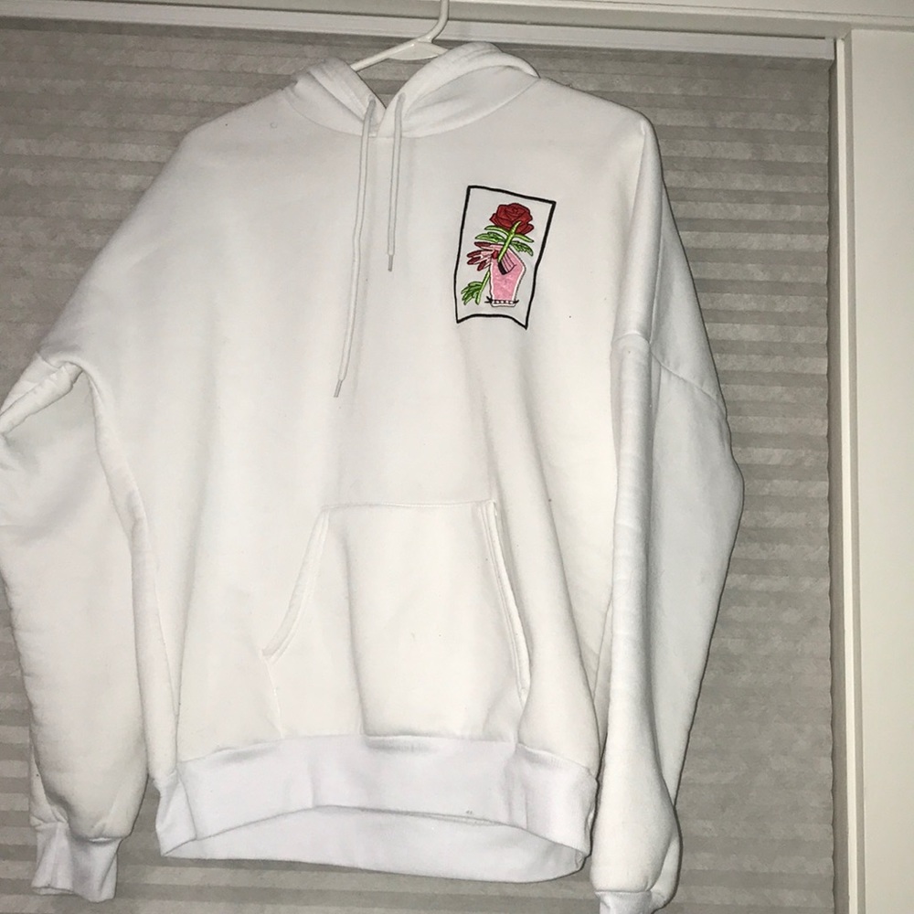 White hoodie